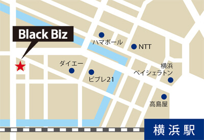 ブラックビズ横浜店・地図