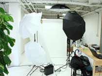サロンが簡易撮影スタジオに変身！ 